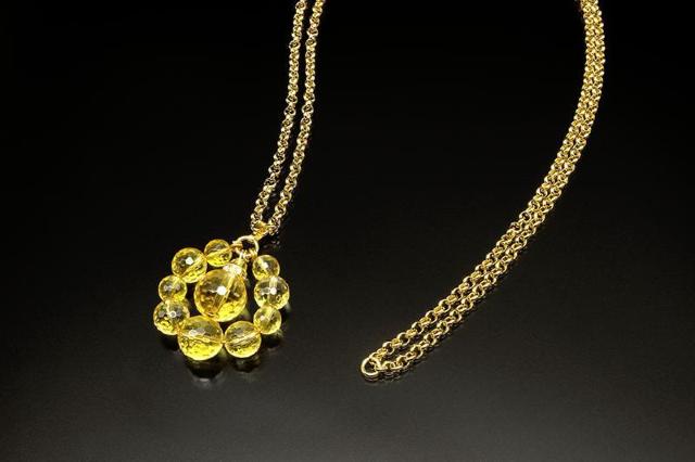大金運 黄水晶 ペンダント 金運石 黄水晶 金運 財運 < 女性アクセサリー/時計  大金運 黄水晶 ペンダント 金運石 黄水晶 金運 財運  < 女性アクセサリー/時計の