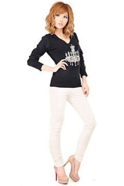 Rady☆シャンデリアビジュー☆ニットトップス☆ブラック☆M☆新品同様 < ブランド Rady☆シャンデリアビジュー☆ニットトップス☆ブラック☆M☆新品同様 < ブランドの