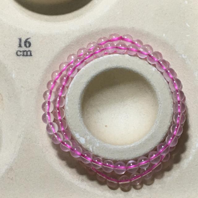 極上高品質 3連スターローズクォーツ 長さ55cm 内径16cm < 女性アクセサリー/時計  極上高品質 3連スターローズクォーツ 長さ55cm 内径16cm < 女性アクセサリー/時計の