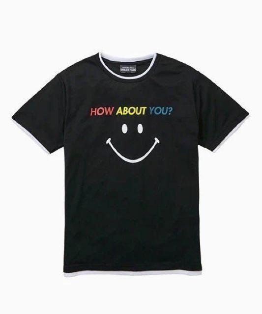 Mサイズ!紳士サイズ!SMILEY FACE(スマイリーフェイス)吸汗速乾!ハニカムメッシュ重ね着風!半袖クールネックTシャツ! < 男性ファッション  Mサイズ!紳士サイズ!SMILEY FACE(スマイリーフェイス)吸汗速乾!ハニカムメッシュ重ね着風!半袖クールネックTシャツ! < 男性ファッションの