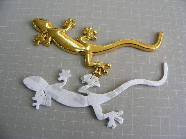 ● Gecko ゲッコーヤモリ!GOLD メタル製 エンブレムSサイズ ● < 自動車/バイク ● Gecko ゲッコーヤモリ!GOLD メタル製 エンブレムSサイズ ● < 自動車/バイク