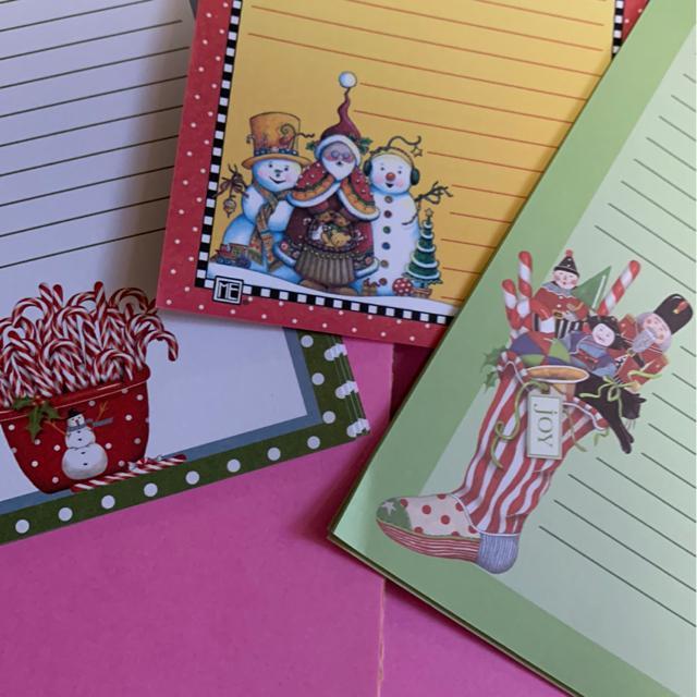 海外クリスマス便せん メモ帳 < インテリア/ライフ  海外クリスマス便せん メモ帳 < インテリア/ライフの