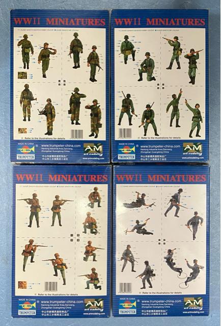 1/35 ドイツ軍 ドイツ兵 兵士 兵隊 ミリタリー フィギュア プラモデル 4箱 4個 セット 合計16体 < ホビー  1/35 ドイツ軍 ドイツ兵 兵士 兵隊 ミリタリー フィギュア プラモデル 4箱 4個 セット 合計16体 < ホビーの