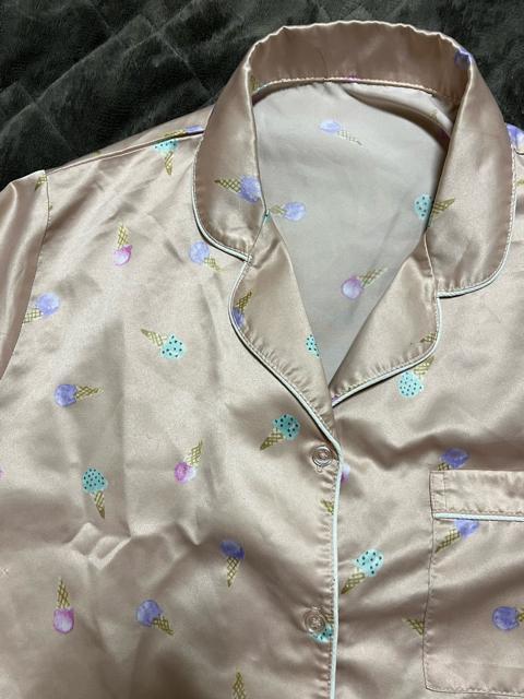 ☆☆タンス整理品 衣類 おまとめOK ホームクリーニング済み レディースパジャマ Lサイズ ソフトクリーム柄 GU < 女性ファッション  ☆☆タンス整理品 衣類 おまとめOK ホームクリーニング済み レディースパジャマ Lサイズ ソフトクリーム柄 GU < 女性ファッションの