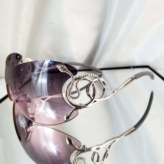 込み★スネークデザイン!PCレンズ!フレームレスサングラス★ < 女性ファッション 込み★スネークデザイン!PCレンズ!フレームレスサングラス★ < 女性ファッションの