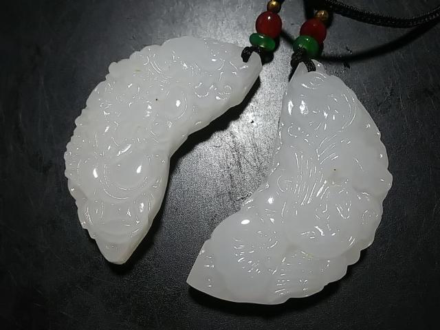 天然石★ミャンマー翡翠 (鳳凰&青龍)ペア ペンダント < 女性アクセサリー/時計 天然石★ミャンマー翡翠 (鳳凰&青龍)ペア ペンダント < 女性アクセサリー/時計の