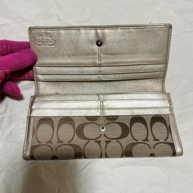 �y��ԁzCOACH �R�[�` �����z �V�O�l�`���[ �V�����p���S�[���h ���S �� �u�����h�� 