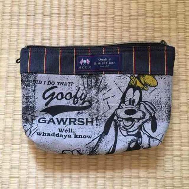 ディズニー・グーフィー柄生地切替クラッチバッグ。 < 女性ファッション  ディズニー・グーフィー柄生地切替クラッチバッグ。  < 女性ファッションの