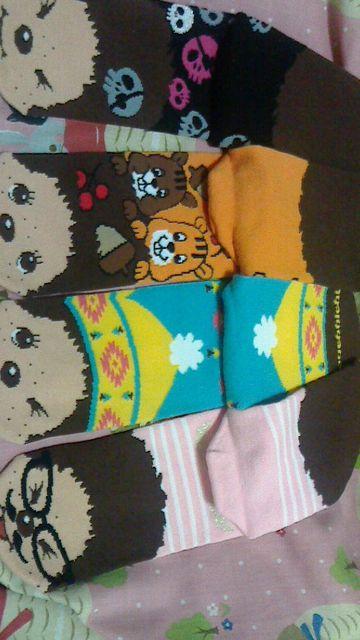 もんちち靴下4柄セット 23〜25p < ホビー  もんちち靴下4柄セット 23〜25p < ホビーの