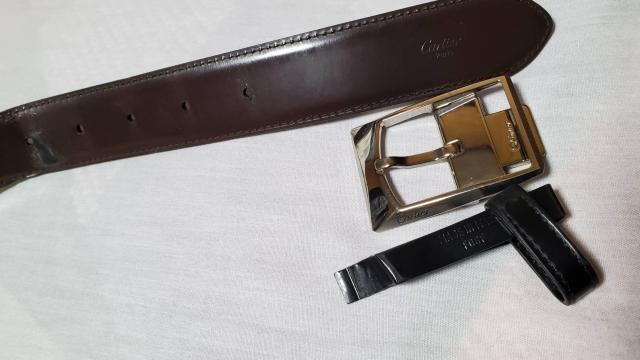 正規 カルティエ タンク アシンメトリースクエアDバックル リバーシブルベルト 黒×茶 調節可 < ブランド 正規 カルティエ タンク アシンメトリースクエアDバックル リバーシブルベルト 黒×茶 調節可 < ブランドの