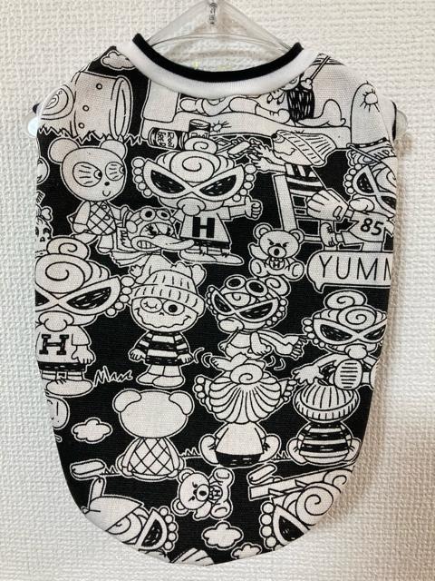 L★ハンドメイド ヒスミニ シャツ モノクロ柄 ボーダー 犬服★ < ペット/手芸/園芸  L★ハンドメイド ヒスミニ シャツ モノクロ柄 ボーダー 犬服★  < ペット/手芸/園芸の