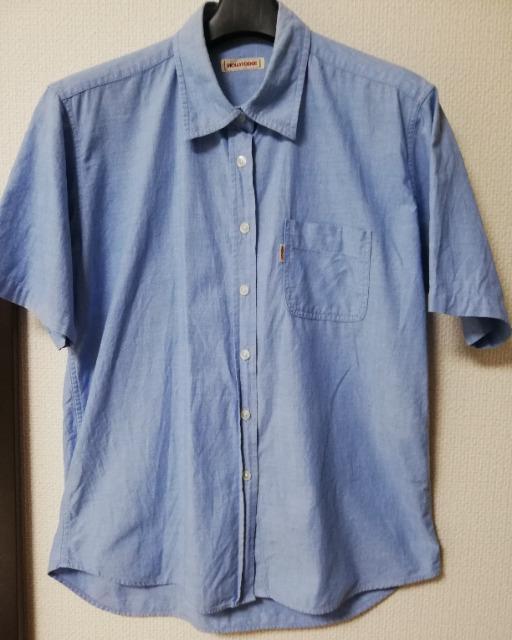 2着セット 半袖シャツ L @チェック柄 A淡青色 < 女性ファッション  2着セット 半袖シャツ L @チェック柄 A淡青色 < 女性ファッションの