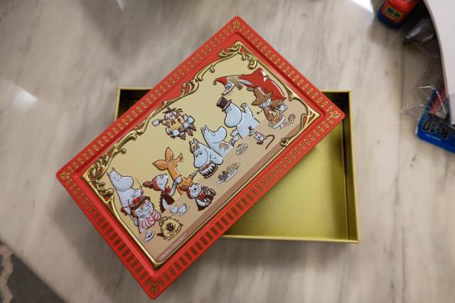 ムーミン チョコレート空き缶 缶 < アニメ/コミック/キャラクター  ムーミン チョコレート空き缶 缶 < アニメ/コミック/キャラクターの