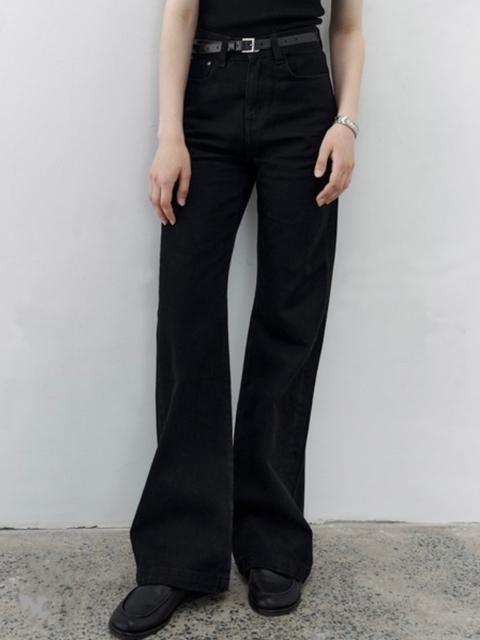 定価15,100円【美品】ハイウエスト ブーツカットデニムパンツ●黒 ブラック●L●ハイウエストパンツ デニム 美脚パンツ < 女性ファッション  定価15,100円【美品】ハイウエスト ブーツカットデニムパンツ●黒 ブラック●L●ハイウエストパンツ デニム 美脚パンツ < 女性ファッションの
