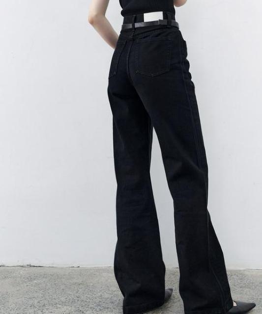 定価15,100円【美品】ハイウエスト ブーツカットデニムパンツ●黒 ブラック●L●ハイウエストパンツ デニム 美脚パンツ < 女性ファッション  定価15,100円【美品】ハイウエスト ブーツカットデニムパンツ●黒 ブラック●L●ハイウエストパンツ デニム 美脚パンツ < 女性ファッションの