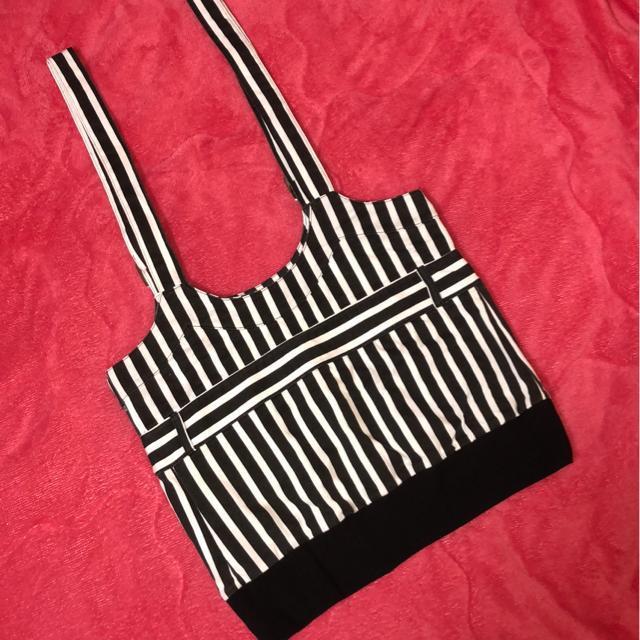 Hip Dimple  ブラック×ホワイト ストライプ   サロペットミニスカ 新品未使用 < 女性ファッション  Hip Dimple  ブラック×ホワイト ストライプ   サロペットミニスカ 新品未使用 < 女性ファッションの