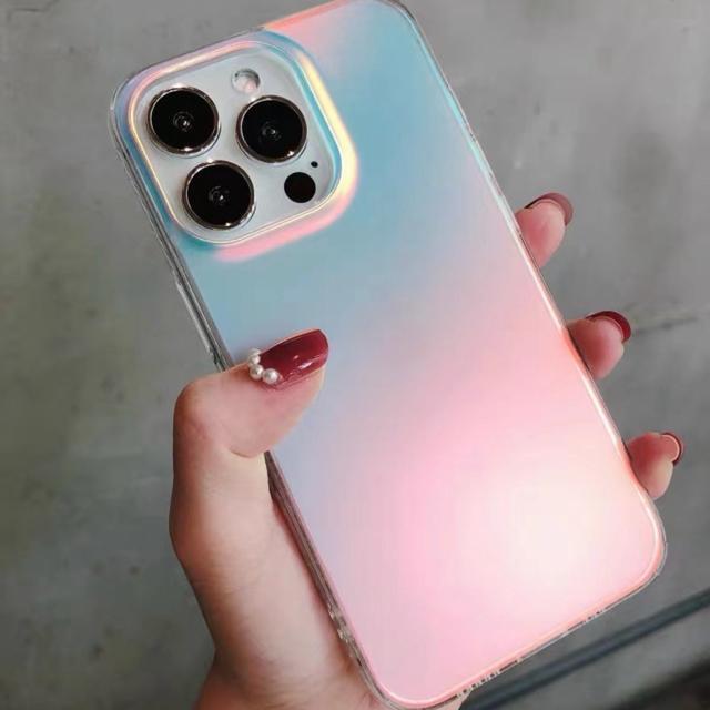 iPhone15 ソフトケース 背面保護 傷防止 汚れ防止 オーロラカラー < 家電/AV  iPhone15 ソフトケース 背面保護 傷防止 汚れ防止 オーロラカラー  < 家電/AVの