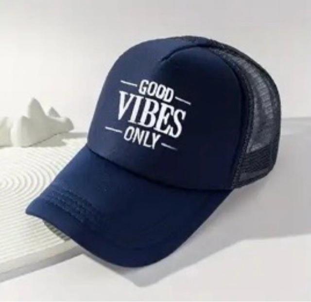 �X�q/�L���b�v�wGOOD VIBES ONLY/�ǂ����͋C(�o�C�u�X)�������߂܂��@NAVY�x�V�i  �� �j���t�@�b�V������ 