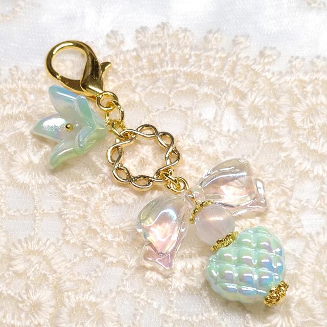 ハンドメイド☆少し大きめカニカン☆ビーズチャーム☆ < 女性ファッション ハンドメイド☆少し大きめカニカン☆ビーズチャーム☆ < 女性ファッションの