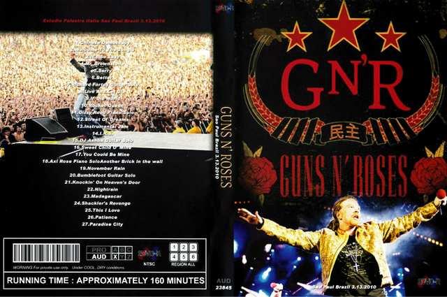 ᑗGUNS N' ROSES SAO PAULO BRAZIL 3.13.2010 KY   CD/DVD/rfI 
