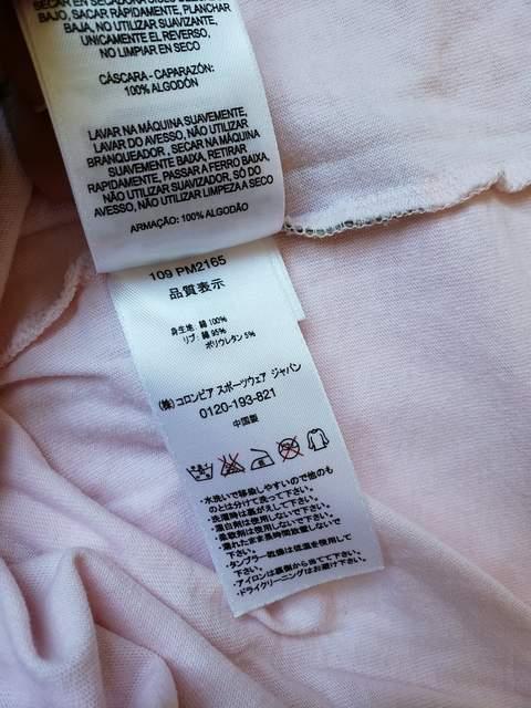 ☆新品同様☆コロンビア☆薄ピンク半袖Tシャツ☆M < ブランド  ☆新品同様☆コロンビア☆薄ピンク半袖Tシャツ☆M < ブランドの