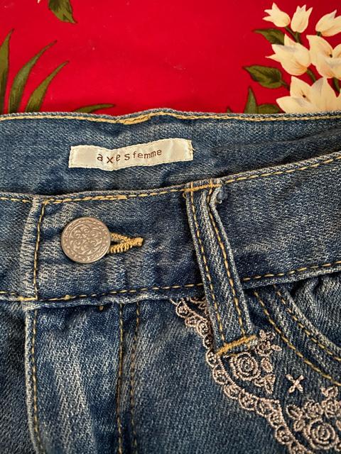 美品☆アクシーズファム☆ショートデニムパンツ☆レース&パール < ブランド  美品☆アクシーズファム☆ショートデニムパンツ☆レース&パール < ブランドの