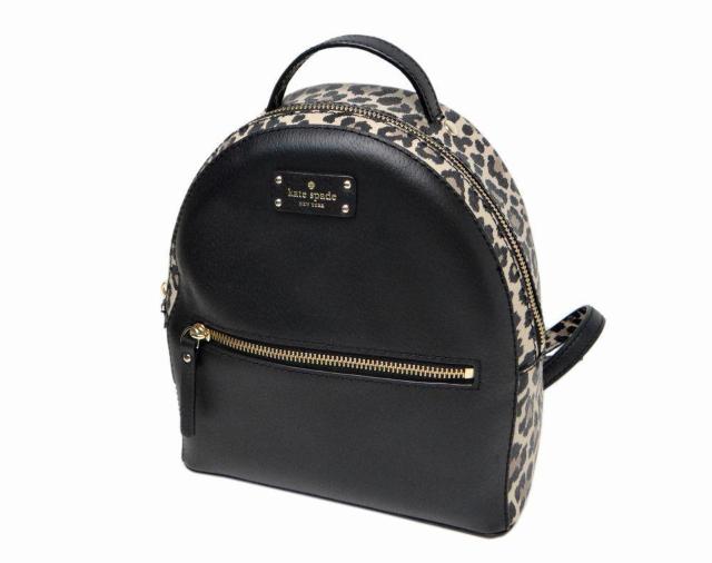 KATE SPADE ケイトスペード リュック バックパック レオパード柄×ブラック < ブランド KATE SPADE ケイトスペード リュック バックパック レオパード柄×ブラック < ブランドの