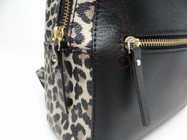 KATE SPADE ケイトスペード リュック バックパック レオパード柄×ブラック < ブランド KATE SPADE ケイトスペード リュック バックパック レオパード柄×ブラック < ブランドの