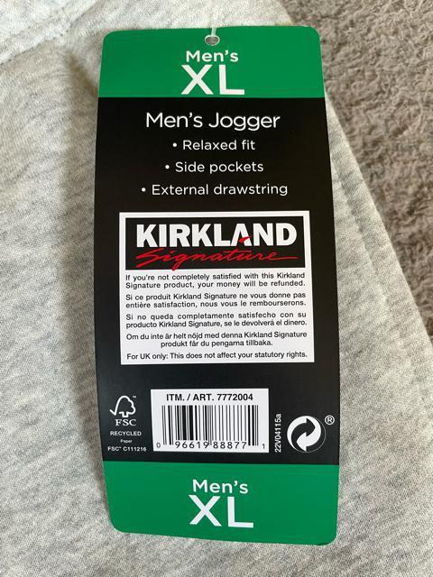 コストコ カークランド スエットパンツ メンズ  Kirkland Signature Men's 裏起毛 グレー XL 新品 < 男性ファッション  コストコ カークランド スエットパンツ メンズ  Kirkland Signature Men's 裏起毛 グレー XL 新品 < 男性ファッションの