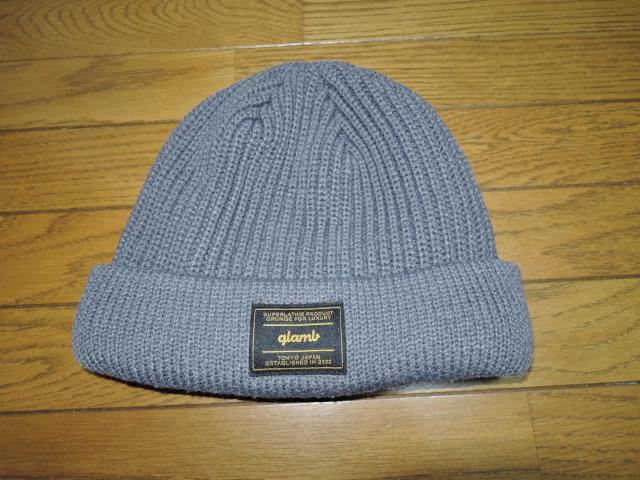 glamb グラム ニットキャップ 灰 ケーブル ニット帽子 < ブランド  glamb グラム ニットキャップ 灰 ケーブル ニット帽子  < ブランドの