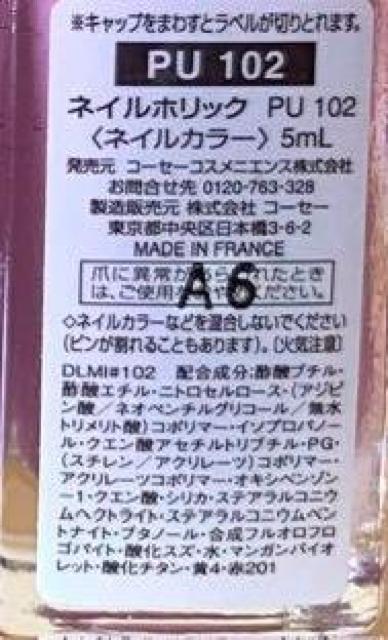 NAIL HOLIC PU102  /RX/lC 