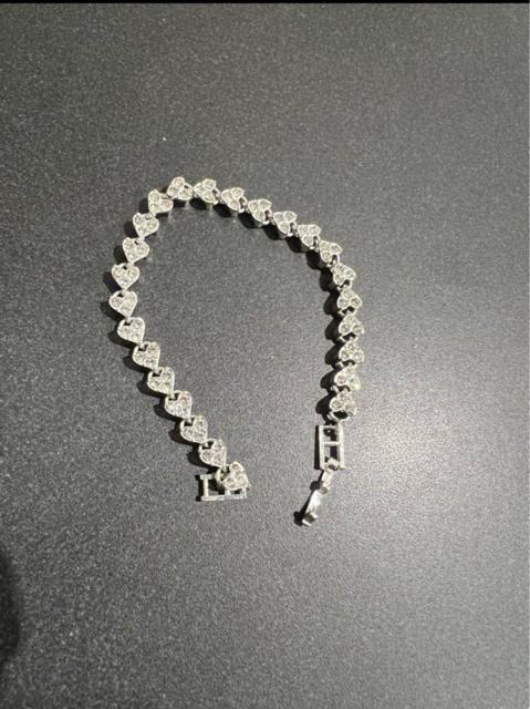 ハート型クリスタルブレスレット ゴールド < 女性アクセサリー/時計  ハート型クリスタルブレスレット ゴールド < 女性アクセサリー/時計の