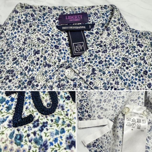 ゾーイZOY メンズリバティープリント長袖シャツ#2ブル < レジャー/スポーツ ゾーイZOY メンズリバティープリント長袖シャツ#2ブル < レジャー/スポーツの