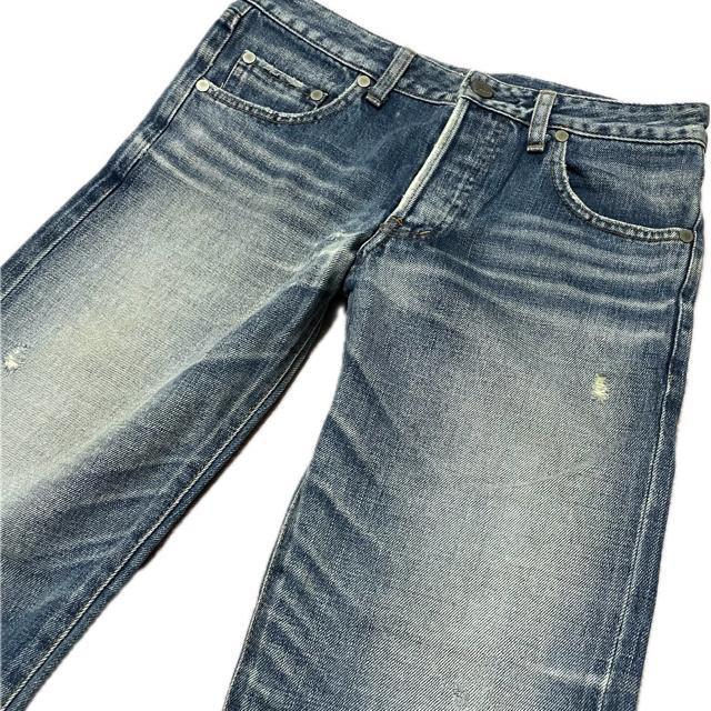 STUNNING LURE ダメージ加工 ストレート デニム パンツ < ブランド STUNNING LURE ダメージ加工 ストレート デニム パンツ < ブランドの