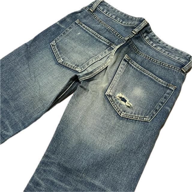 STUNNING LURE ダメージ加工 ストレート デニム パンツ < ブランド STUNNING LURE ダメージ加工 ストレート デニム パンツ < ブランドの