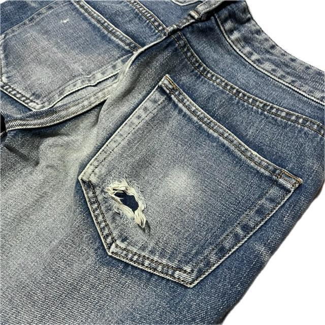 STUNNING LURE ダメージ加工 ストレート デニム パンツ < ブランド STUNNING LURE ダメージ加工 ストレート デニム パンツ < ブランドの