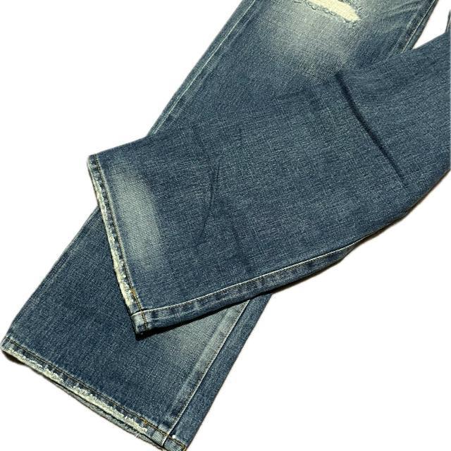 STUNNING LURE ダメージ加工 ストレート デニム パンツ < ブランド STUNNING LURE ダメージ加工 ストレート デニム パンツ < ブランドの