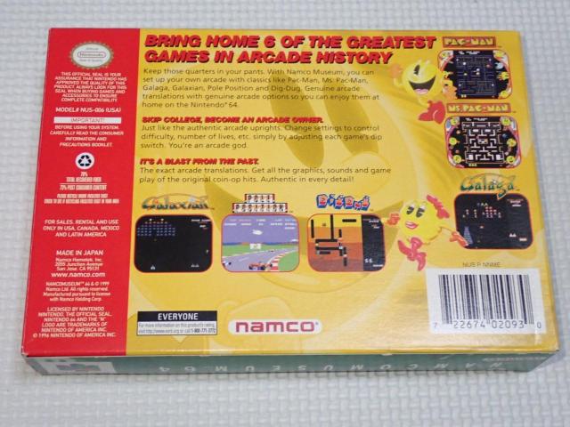 N64★NAMCO MUSEUM 64 海外版 北米版 端子清掃済 < ゲーム本体/ソフト  N64★NAMCO MUSEUM 64 海外版 北米版 端子清掃済 < ゲーム本体/ソフトの