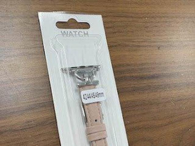 Apple Watch バンド 合皮 42/44/45mm ライトピンク+シルバー < 女性アクセサリー/時計 Apple Watch バンド 合皮 42/44/45mm ライトピンク+シルバー < 女性アクセサリー/時計の