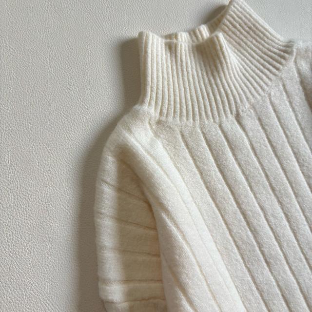 ◆上質◆定価2万程◆ウール100%◆リブニットチュニック◆ワンピース◆白◆F < 女性ファッション ◆上質◆定価2万程◆ウール100%◆リブニットチュニック◆ワンピース◆白◆F < 女性ファッションの