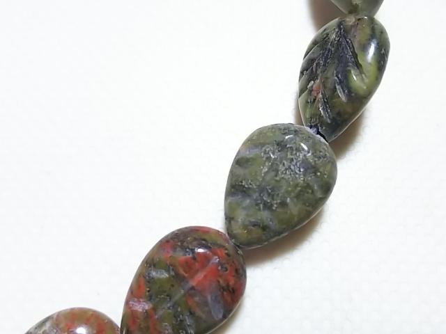 天然石★ユナカイト リーフ 半連 < 女性アクセサリー/時計 天然石★ユナカイト リーフ 半連 < 女性アクセサリー/時計の