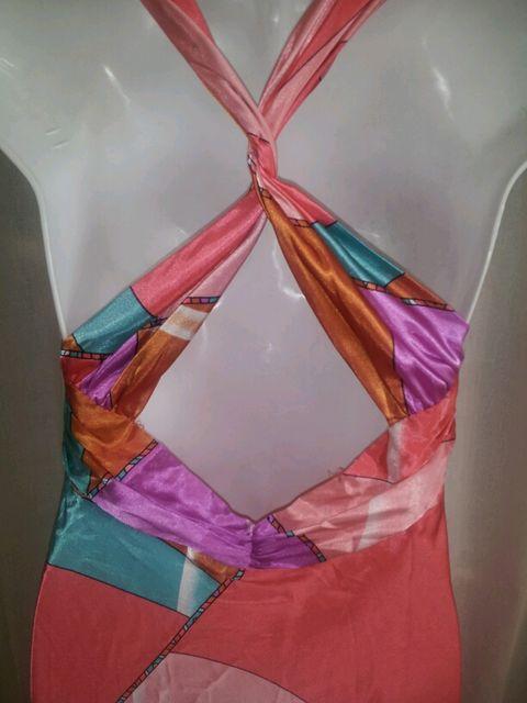 ピンクオレンジ系プッチ柄マーメイドトレーンロングドレス < 女性ファッション ピンクオレンジ系プッチ柄マーメイドトレーンロングドレス < 女性ファッションの