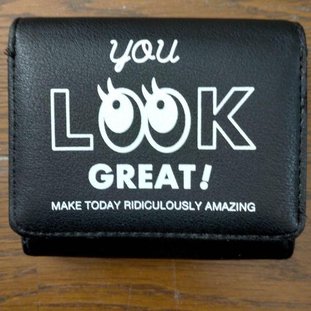 折財布 ブラック look  美品 < 女性ファッション  折財布 ブラック look  美品  < 女性ファッションの