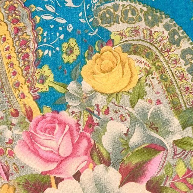 ブラックレース切替☆ペイズリー×花柄シフォン素材キャミ < 女性ファッション  ブラックレース切替☆ペイズリー×花柄シフォン素材キャミ < 女性ファッションの