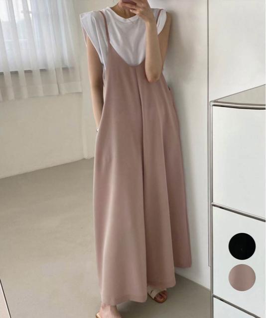 送料無料 新品 サロペットワイドパンツ オールインワン < 女性ファッション  送料無料 新品 サロペットワイドパンツ オールインワン  < 女性ファッションの