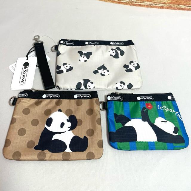 ★新品★LeSportsac レスポートサック パンダ 3連ポーチ コスメポーチ 3455 セット 送料無料 < 女性ファッション  ★新品★LeSportsac レスポートサック パンダ 3連ポーチ コスメポーチ 3455 セット 送料無料  < 女性ファッションの