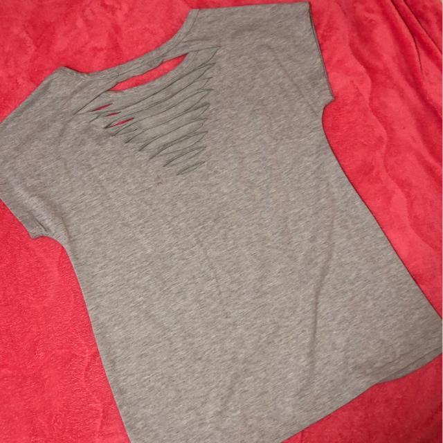 Stella スカル柄 フロントバック切り裂き露出 ダメージトップス < 女性ファッション Stella スカル柄 フロントバック切り裂き露出 ダメージトップス < 女性ファッションの