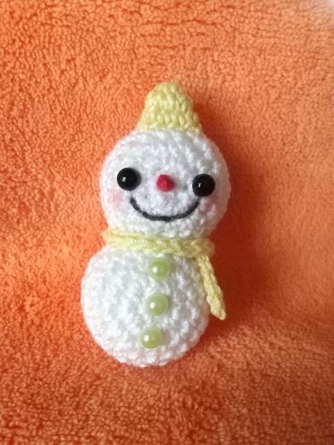 雪だるま編みぐるみマグネット(マフラーレモンイエロー) < ペット/手芸/園芸  雪だるま編みぐるみマグネット(マフラーレモンイエロー)  < ペット/手芸/園芸の