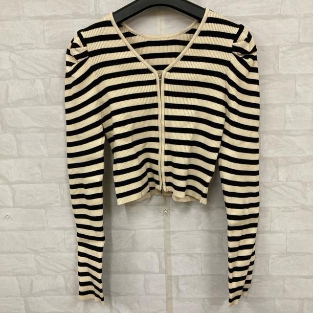 即決 Chicoストライプ ニット 長袖 < 女性ファッション  即決 Chicoストライプ ニット 長袖  < 女性ファッションの