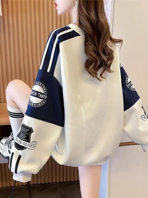 爆ヤス価格2490円★女性用オーバーサイズの長袖キャップレスセーター、コントラストホワイトパイピング 日本サイズL < 女性ファッション 爆ヤス価格2490円★女性用オーバーサイズの長袖キャップレスセーター、コントラストホワイトパイピング 日本サイズL < 女性ファッションの